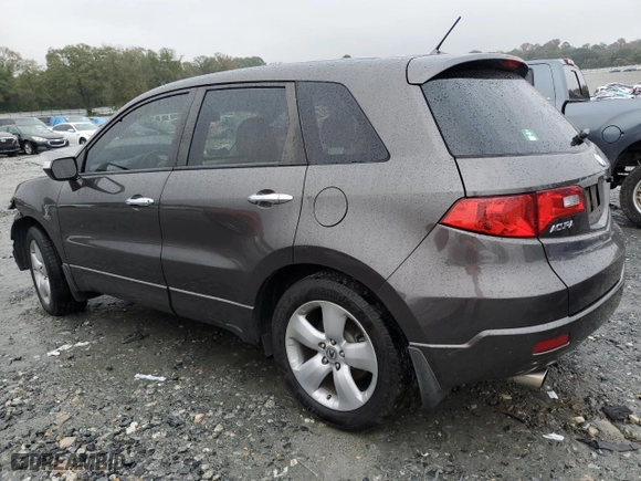 2009 Acura RDX with VIN 5J8TB18239A007987, listed as a Copart auction lot 80676044 with 136,182 mi miles and Salvage Title. Bid and sale history available at carsss.com. Image 2.