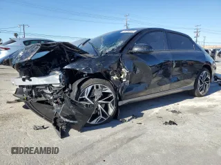 2024 Hyundai IONIQ 6 Limited with VIN KMHM54AA8RA079342, listed as a Copart auction lot 46758565 with 918 mi miles and Salvage Title. Bid and sale history available at carsss.com. Image 1.