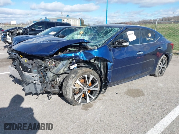 2018 Nissan Maxima S with VIN 1N4AA6AP0JC386490, listed as a IAAI auction lot 40844560 with 75,788 mi miles and . Bid and sale history available at DreamBid. Image 2.