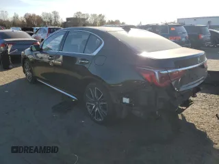 2018 Acura RLX Sport Hybrid w/Advance Pkg with VIN JH4KC2F96JC000410, listed as a Copart auction lot 75607004 with 128,664 mi miles and Salvage Title. Bid and sale history available at carsss.com. Image 2.