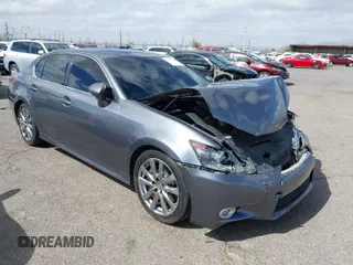 2015 Lexus GS 350 with VIN JTHBE1BLXFA017848, listed as a IAAI auction lot 41707382 with 165,894 mi miles. Bid and sale history available at carsss.com. Image 1.