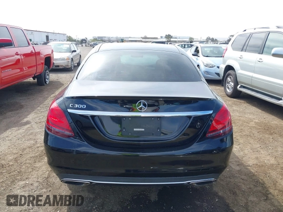 2019 Mercedes-Benz C 300 with VIN WDDWF8DB1KR483795, listed as a IAAI auction lot 41679728 with 138,307 mi miles and . Bid and sale history available at DreamBid. Image 16.