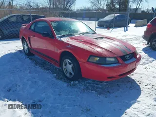 2002 Ford Mustang Standard with VIN 1FAFP40432F223851, listed as a IAAI auction lot 41639783 with 131,758 mi miles. Bid and sale history available at carsss.com. Image 1.
