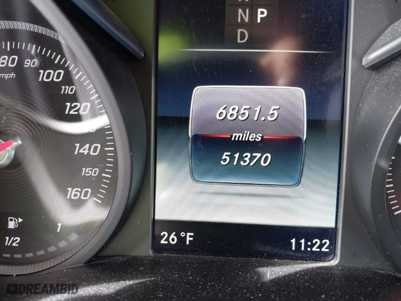 2019 Mercedes-Benz GLC with VIN WDC0G4KBXKV137822, listed as a IAAI auction lot 41585009 with 51,370 mi miles. Bid and sale history available at carsss.com. Image 15.