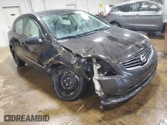 2010 Nissan Sentra S with VIN 3N1AB6AP6AL686842, listed as a Copart auction lot 55884875 with 166,624 mi miles and Salvage title. Bid and sale history available at DreamBid. Image 4.