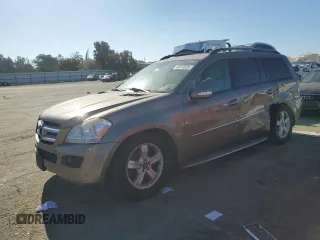 2008 Mercedes-Benz GL-Class 4.6L with VIN 4JGBF71E28A341329, listed as a Copart auction lot 43073335 with 163,440 mi miles and Salvage Title. Bid and sale history available at carsss.com. Image 1.