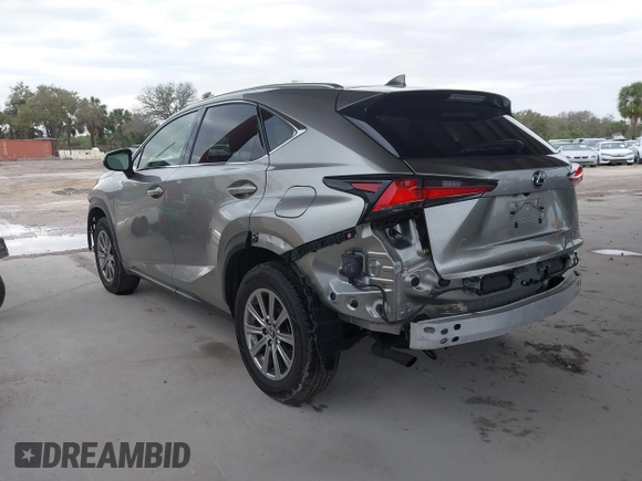 2021 Lexus NX with VIN JTJDARDZ0M2256402, listed as a IAAI auction lot 41704205 with 50,330 mi miles. Bid and sale history available at carsss.com. Image 3.