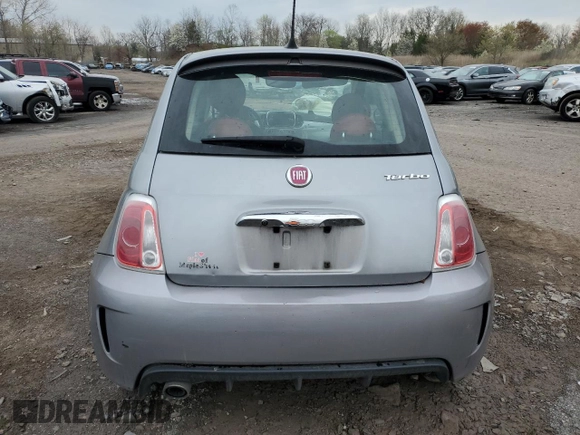 2018 FIAT 500 Pop with VIN 3C3CFFKHXJT465153, listed as a Copart auction lot 51097085 with 92,506 mi miles and Salvage Title. Bid and sale history available at carsss.com. Image 6.