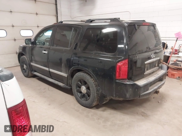 2005 Infiniti QX56 with VIN 5N3AA08CX5N808272, listed as a IAAI auction lot 41790423 with 199,524 mi miles. Bid and sale history available at carsss.com. Image 3.