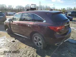 2017 Acura MDX with VIN 5FRYD4H38HB043946, listed as a Copart auction lot 44726245 with 135,660 mi miles and Salvage Title. Bid and sale history available at carsss.com. Image 2.