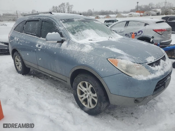 2008 Hyundai Veracruz GLS with VIN KM8NU13C08U031139, listed as a Copart auction lot 45977035 with 197,656 mi miles and Salvage Title. Bid and sale history available at carsss.com. Image 4.