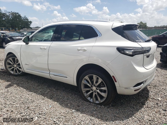 2021 Buick Envision Avenir with VIN LRBFZRR41MD122678, listed as a Copart auction lot 43330185 with 0 mi miles and Salvage Title. Bid and sale history available at carsss.com. Image 2.