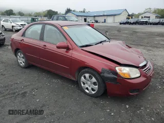 2007 Kia Spectra EX with VIN KNAFE121X75381938, listed as a Copart auction lot 74341004 with 118,890 mi miles and Salvage Title. Bid and sale history available at carsss.com. Image 4.