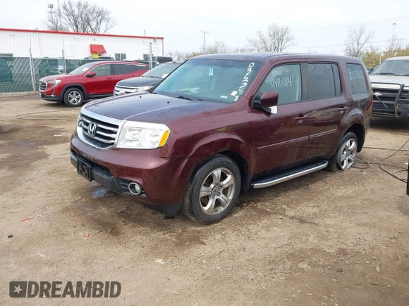 2013 Honda Pilot EX-L with VIN 5FNYF4H50DB036352, listed as a IAAI auction lot 41981184 with 166,539 mi miles. Bid and sale history available at carsss.com. Image 16.