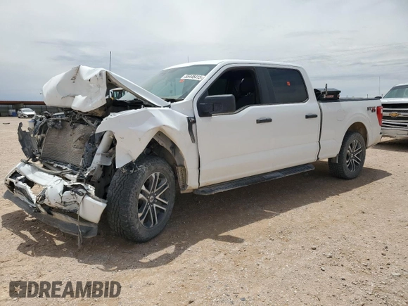 2022 Ford F-150 XL z VIN 1FTFW1E52NKD57923, wystawiony jako Copart lot #55446415 z przebiegiem 111 154 mil mil oraz Szkoda całkowita • Salvage title. Historia ofert i sprzedaży dostępna na DreamBid. Obrazek 1.