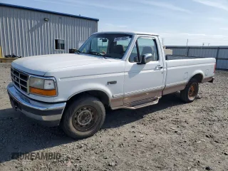 1996 Ford F-150 z VIN 1FTEF15Y1TLA83305, wystawiony jako Copart lot #60377825 z przebiegiem 225 767 mil mil oraz Czysty tytuł • Clean title. Historia ofert i sprzedaży dostępna na DreamBid. Obrazek 1.