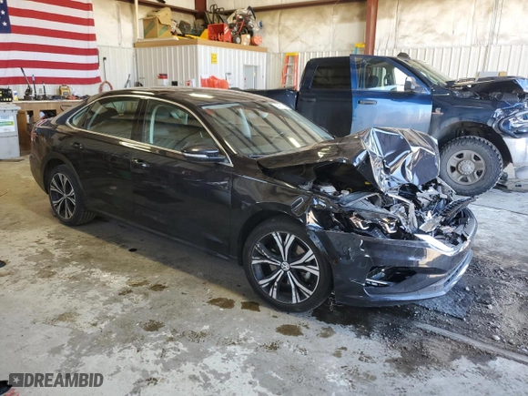2020 Volkswagen Passat 2.0T SEL with VIN 1VWCA7A37LC014487, listed as a Copart auction lot 54011854 with 47,822 mi miles and Salvage Title. Bid and sale history available at carsss.com. Image 4.
