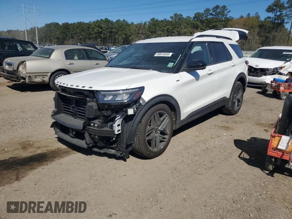 2025 Ford Explorer ST-Line with VIN 1FMUK7KH9SGA88477, listed as a Copart auction lot 49815455 with 3,822 mi miles and Salvage title. Bid and sale history available at DreamBid. Image 1.