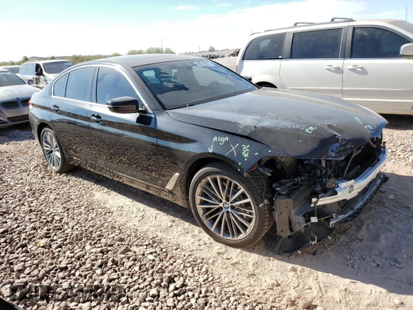 2020 BMW 5 Series 530i with VIN WBAJR3C00LWW66751, listed as a Copart auction lot 88916895 with 38,256 mi miles and Salvage Title. Bid and sale history available at DreamBid. Image 4.