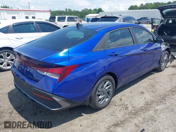 2024 Hyundai Elantra SEL with VIN KMHLM4DG8RU770920, listed as a IAAI auction lot 42191038 with 5,818 mi miles and . Bid and sale history available at DreamBid. Image 4.