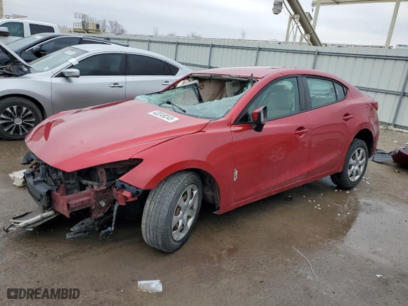 2017 Mazda Mazda3 4-Door Sport with VIN 3MZBN1U73HM121862, listed as a Copart auction lot 43249245 with 0 mi miles and Salvage Title. Bid and sale history available at carsss.com. Image 1.