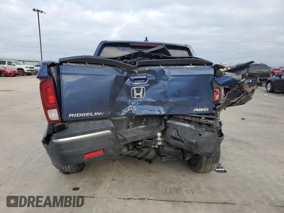 2020 Honda Ridgeline RTL-E with VIN 5FPYK3F71LB013551, listed as a Copart auction lot 37805883 with Not provided miles and . Bid and sale history available at DreamBid. Image 6.