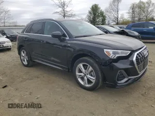 2023 Audi Q3 S line Premium with VIN WA1DECF32P1031268, listed as a Copart auction lot 53976095 with 20,891 mi miles and Salvage title. Bid and sale history available at DreamBid. Image 4.