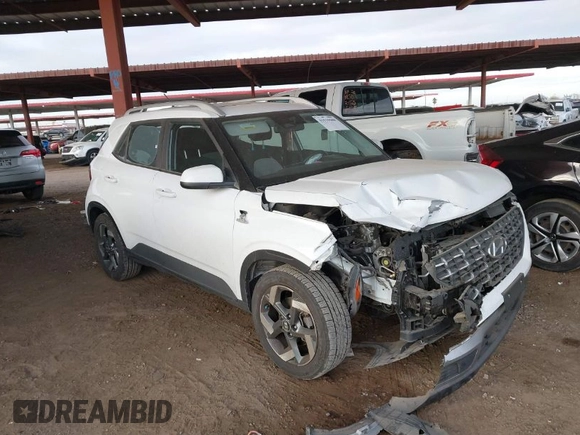 2023 Hyundai Venue SEL with VIN KMHRC8A38PU215372, listed as a IAAI auction lot 41515500 with 65,685 mi miles and . Bid and sale history available at DreamBid. Image 1.