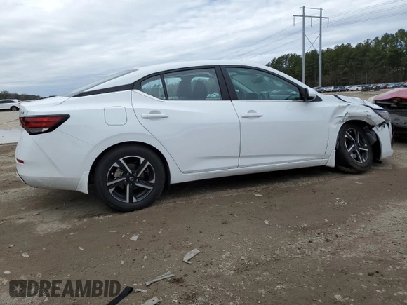 2024 Nissan Sentra SV with VIN 3N1AB8CV3RY381434, listed as a Copart auction lot 88574265 with 5,168 mi miles and Salvage Title. Bid and sale history available at DreamBid. Image 3.