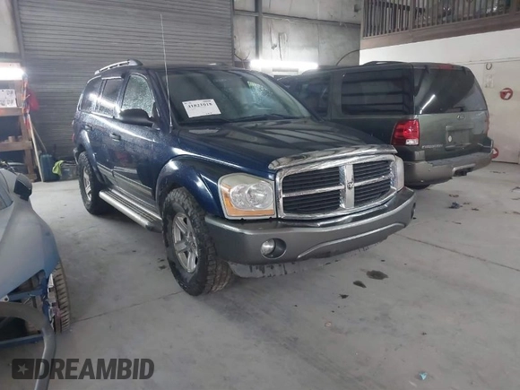 2005 Dodge Durango SLT z VIN 1D4HD48D15F577147, wystawiony jako IAAI lot #41821018 z przebiegiem 138 897 mil mil oraz . Historia ofert i sprzedaży dostępna na DreamBid. Obrazek 1.