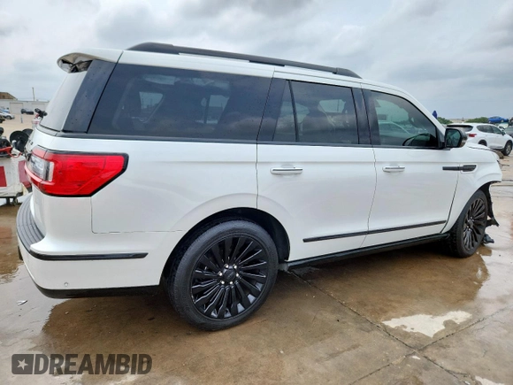 2020 Lincoln Navigator Reserve with VIN 5LMJJ2LTXLEL01023, listed as a Copart auction lot 57403185 with 116,215 mi miles and Salvage title. Bid and sale history available at DreamBid. Image 3.
