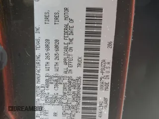 2022 Toyota Tundra 1794 Edition with VIN 5TFMA5DB5NX048356, listed as a Copart auction lot 81753004 with 17,077 mi miles and Salvage title. Bid and sale history available at DreamBid. Image 12.