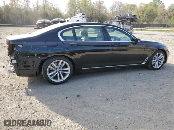 2016 BMW 7 Series 750i xDrive with VIN WBA7F2C54GG416180, listed as a Copart auction lot 53436305 with 73,009 mi miles and Salvage Title. Bid and sale history available at carsss.com. Image 3.