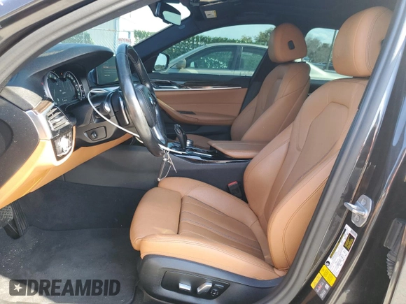 2018 BMW 5 Series 530e with VIN WBAJA9C58JG623272, listed as a Copart auction lot 56297454 with 76,161 mi miles and Non repairable. Bid and sale history available at DreamBid. Image 7.