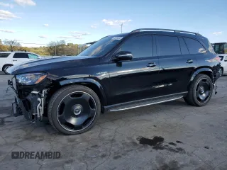 2022 Mercedes-Benz GLS 63 AMG with VIN 4JGFF8KE6NA826302, listed as a Copart auction lot 75299524 with 31,346 mi miles and Salvage Title. Bid and sale history available at DreamBid. Image 1.
