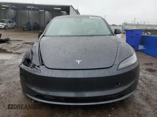 2025 Tesla Model 3 Long Range with VIN 5YJ3E1EB0SF876117, listed as a Copart auction lot 59322455 with 9,022 mi miles and Salvage title. Bid and sale history available at DreamBid. Image 5.