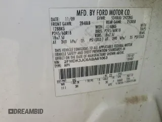 2010 Ford Edge SEL with VIN 2FMDK3JC6ABA61063, listed as a Copart auction lot 49240545 with 154,785 mi miles and Salvage Title. Bid and sale history available at carsss.com. Image 15.