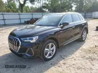 2024 Audi Q3 S line Premium Plus with VIN WA1EECF37R1174868, listed as a Copart auction lot 61827255 with 1,054 mi miles and Salvage title. Bid and sale history available at DreamBid. Image 1.