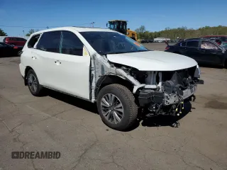 2020 Nissan Pathfinder S with VIN 5N1DR2AM9LC635284, listed as a Copart auction lot 54777075 with 74,406 mi miles and Salvage title. Bid and sale history available at DreamBid. Image 4.