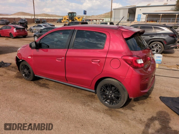 2019 Mitsubishi Mirage GT with VIN ML32A5HJ9KH015393, listed as a Copart auction lot 61653885 with 33,965 mi miles and Salvage title. Bid and sale history available at DreamBid. Image 2.