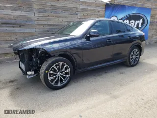 2025 BMW X6 xDrive40i with VIN 5UX33EX03S9X36158, listed as a Copart auction lot 53862325 with 20,035 mi miles and Clean Title. Bid and sale history available at carsss.com. Image 1.
