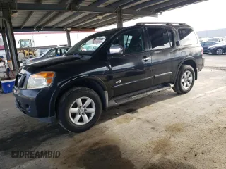 2008 Nissan Armada SE z VIN 5N1AA08D78N611808, wystawiony jako Copart lot #47884385 z przebiegiem 262 987 mil mil oraz Czysty tytuł • Clean title. Historia ofert i sprzedaży dostępna na DreamBid. Obrazek 1.