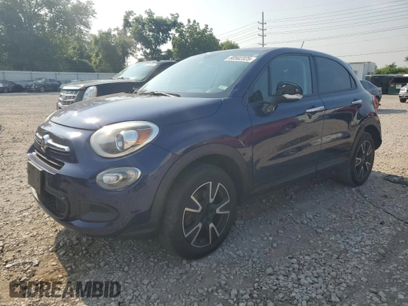 2016 FIAT 500X Easy with VIN ZFBCFYBT7GP386129, listed as a Copart auction lot 60502325 with 136,438 mi miles and Salvage title. Bid and sale history available at DreamBid. Image 1.