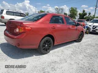 2009 Toyota Corolla with VIN JTDBL40E79J035516, listed as a Copart auction lot 55208005 with 192,271 mi miles and Salvage Title. Bid and sale history available at carsss.com. Image 3.