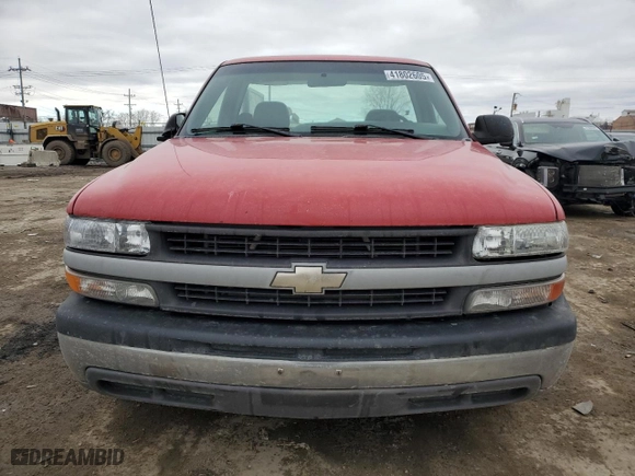 2002 Chevrolet Silverado 1500 with VIN 1GCEC14W72Z119843, listed as a Copart auction lot 41802605 with 0 mi miles and Salvage Title. Bid and sale history available at carsss.com. Image 5.