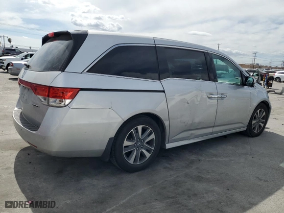 2015 Honda Odyssey Touring Elite with VIN 5FNRL5H90FB114508, listed as a Copart auction lot 51290945 with 112,330 mi miles and Salvage Title. Bid and sale history available at carsss.com. Image 3.