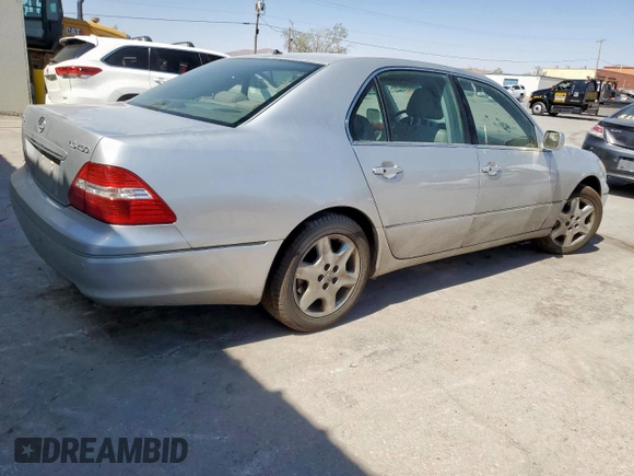 2005 Lexus LS 430 z VIN JTHBN36FX50176616, wystawiony jako Copart lot #58240375 z przebiegiem 96 911 mil mil oraz Szkoda całkowita • Salvage title. Historia ofert i sprzedaży dostępna na DreamBid. Obrazek 3.