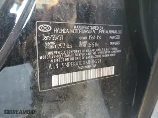 2021 Hyundai Sonata N Line with VIN 5NPEK4JCXMH114791, listed as a Copart auction lot 48784655 with 86,627 mi miles and Salvage Title. Bid and sale history available at carsss.com. Image 14.