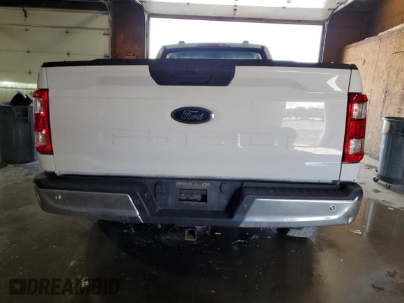 2021 Ford F-150 XL with VIN 1FTMF1EB8MKE16551, listed as a Copart auction lot 54966435 with 41,590 mi miles and Salvage title. Bid and sale history available at DreamBid. Image 10.