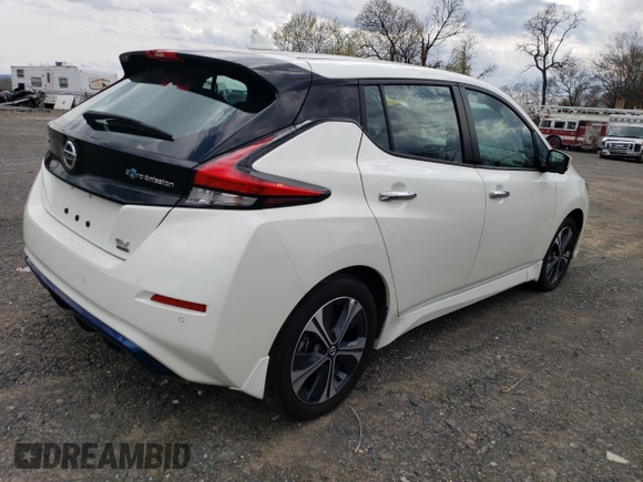 2022 Nissan LEAF SV Plus with VIN 1N4BZ1CV0NC559667, listed as a Copart auction lot 53460345 with 21,772 mi miles and Salvage Title. Bid and sale history available at DreamBid. Image 3.